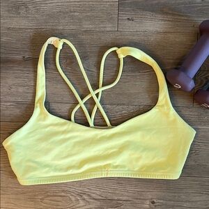 Lululemon Free To Be Bra - Yellow